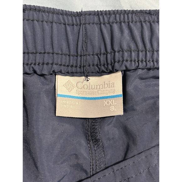 Columbia PFG Omni Shade UPF 50 Navy Blue Cargo Bahama Shorts XXL 8” Inseam NWT - Picture 6 of 9